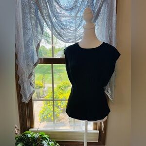 Truth by Republic Black Fitted Cap Sleeve Top – Size XS